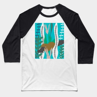 Platypus swim Baseball T-Shirt